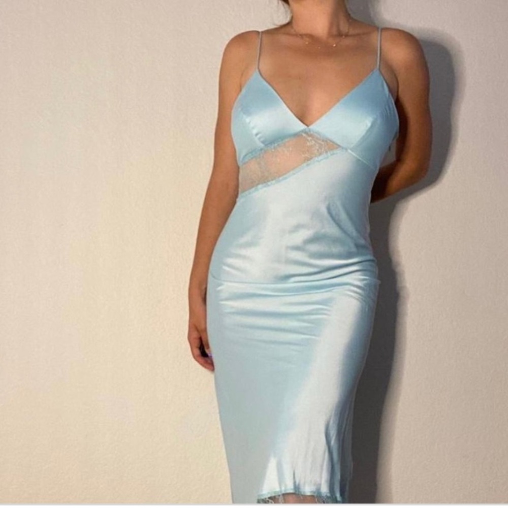 Urban Outfitters Light Blue Midi Dress